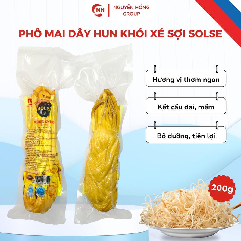 Phô mai dây 200g hun khói xé sợi Solse vị Mặn thơm ngon Nga phô mai dây  hun khói phô mai phô mai Snack Ăn Vặt Thức Ăn Food cheese