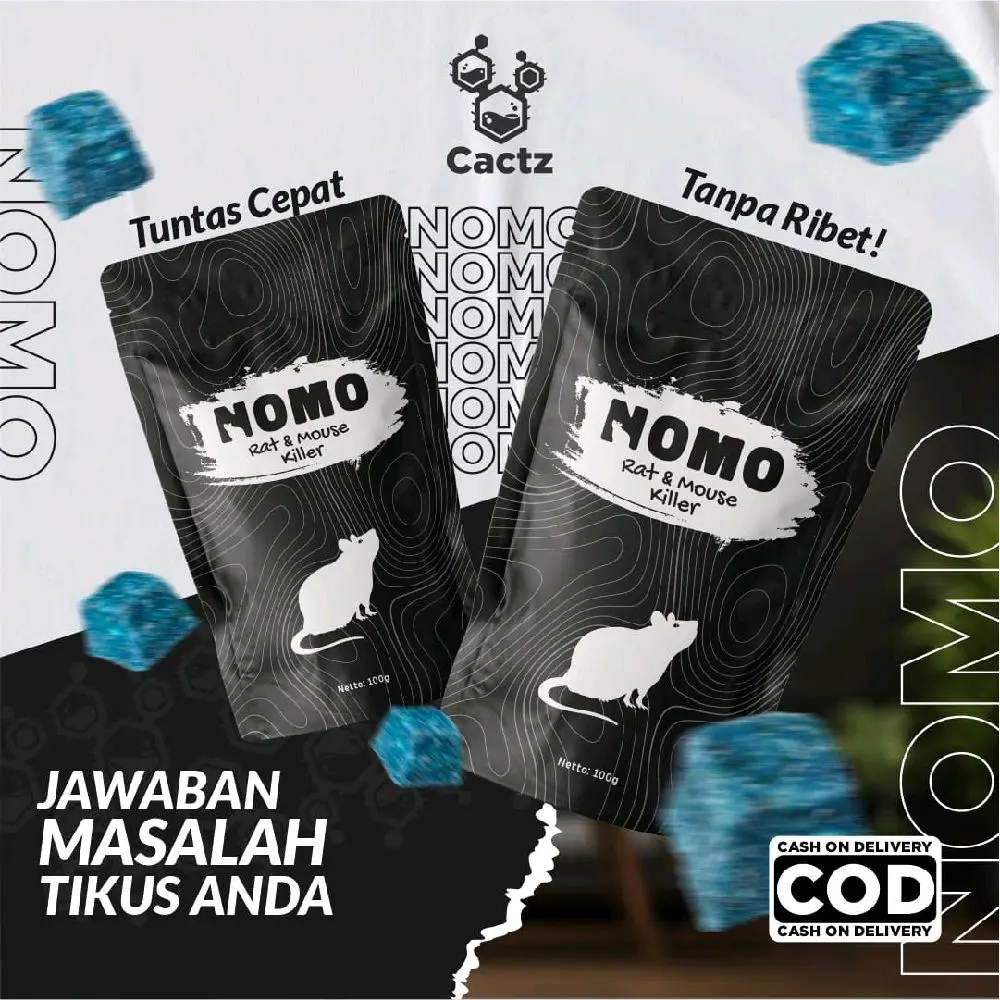 NOMO-Racun Tikus Umpan Tikus Pembasmi Tikus Ampuh Mati Kering Tidak Berbau