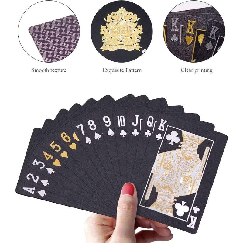 Kartu Remi Waterproof / Kartu Poker Super Premium Anti Air Black Gold Termurah 2