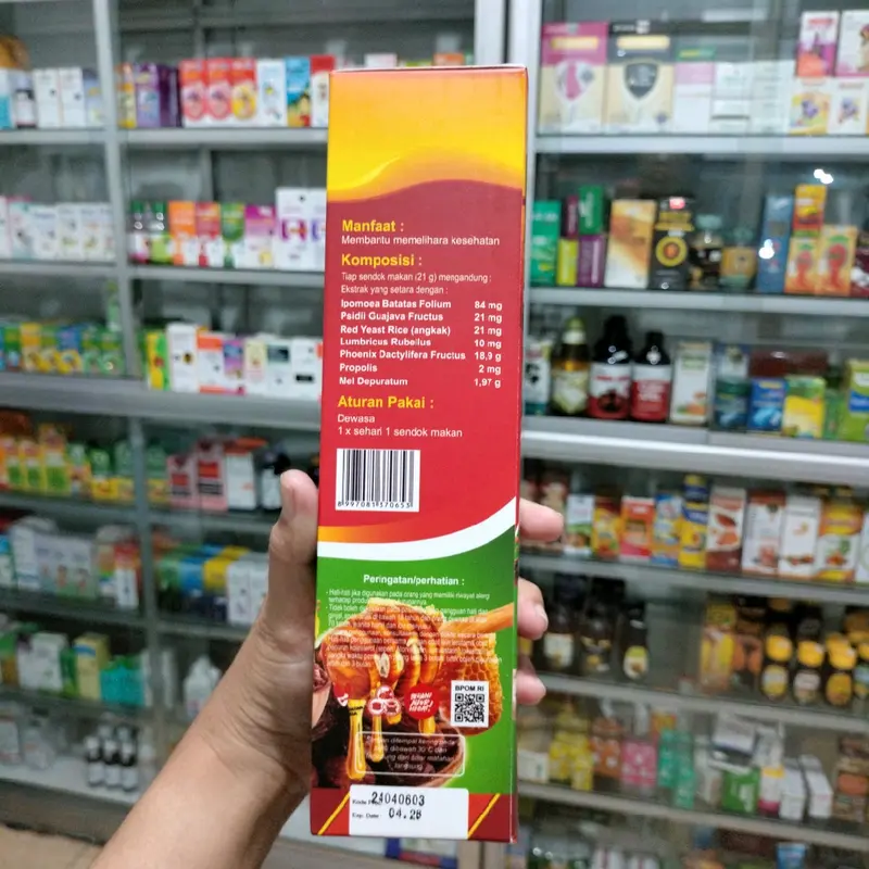 Sari Kurma Madu Herbal TromboFit Angkak daun ubi jalar propolis jambu biji extrak cacing madu kurma 4