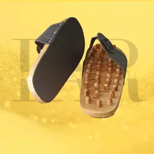 PAR Sandal Kesehatan Refleksi Kaki Bahan Kayu Berkualitas Untuk Terapi Rematik Stroke Tubuh