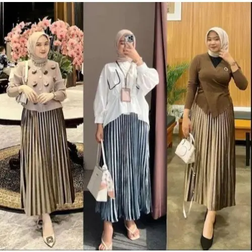 Rok Plisket Bludru 7/8 Premium Import