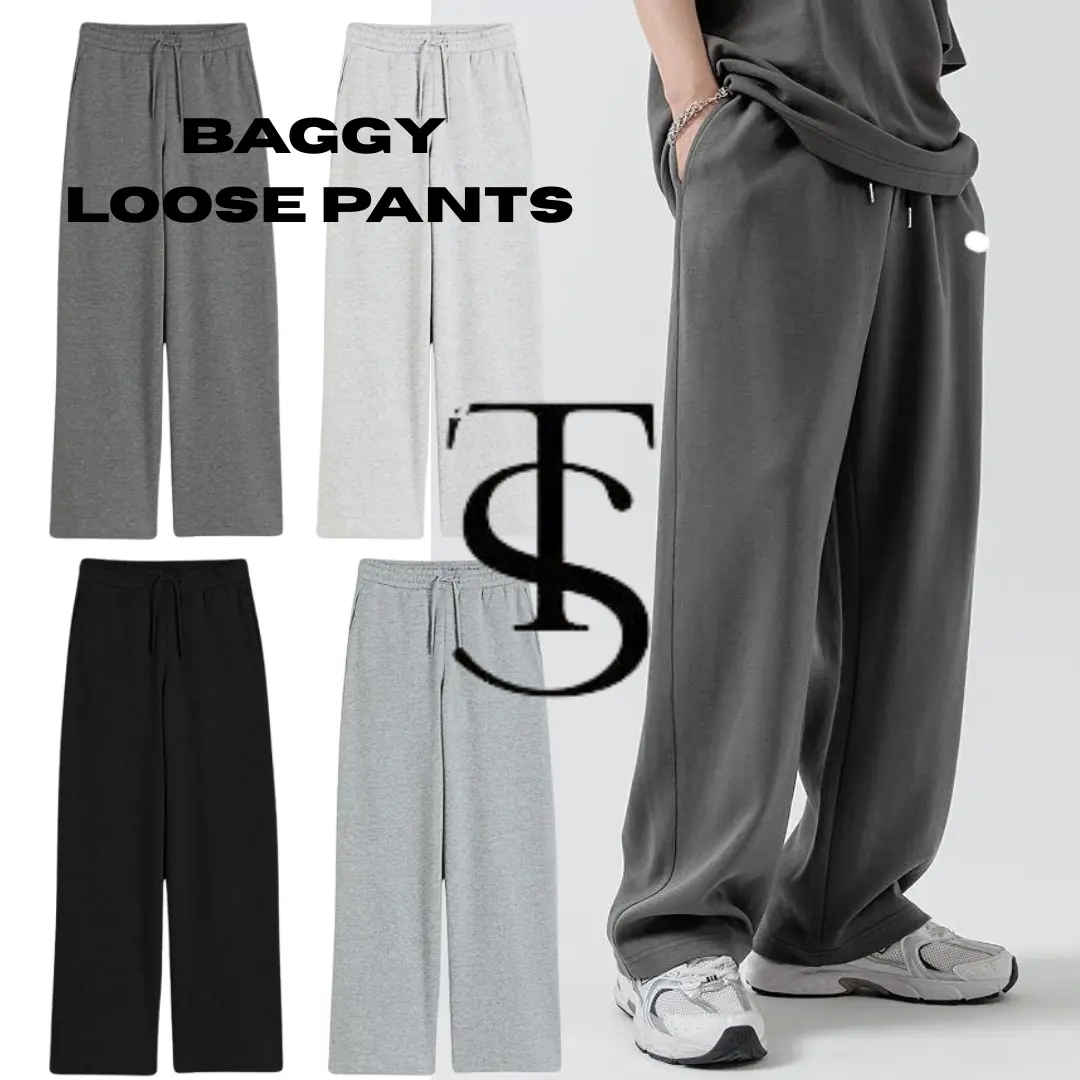 Celana Loose Pants Baggy Sweatpants Hightwaist Korean Style Celana Pria Sport Casual Bahan Premium Nyaman Santai Dan Tahan Lama