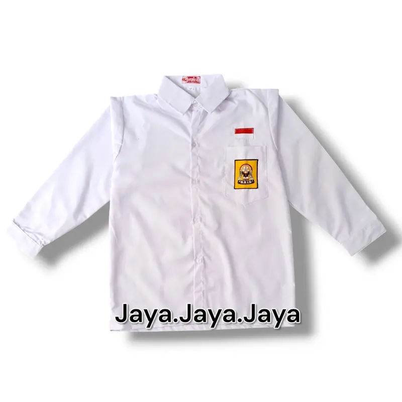 SETELAN SERAGAM SEKOLAH SMP PUTIH BIRU ANAK PEREMPUAN BAJU PANJANG ROK PANJANG 3