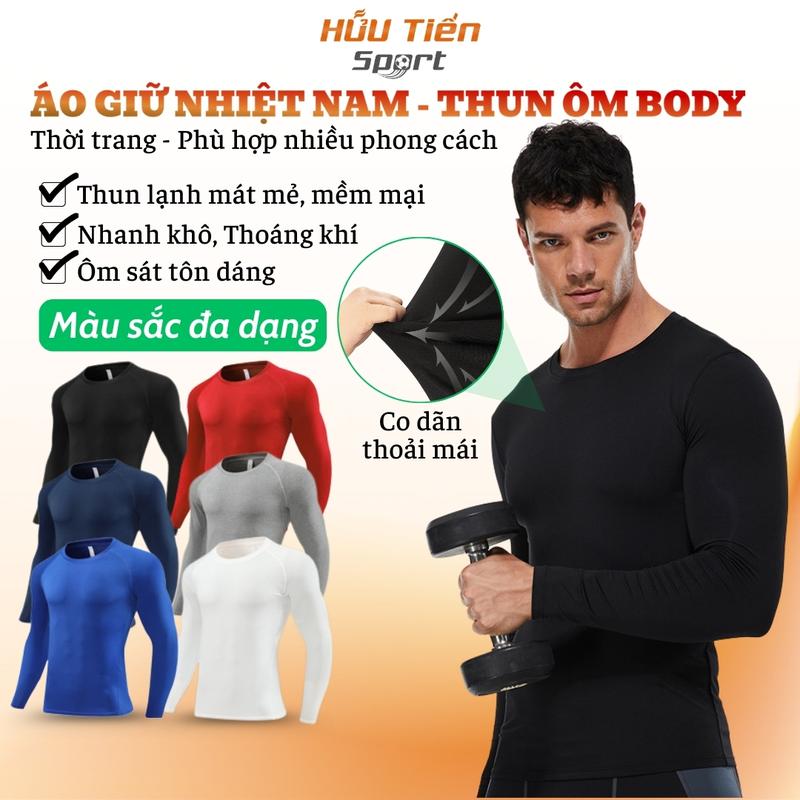 Áo Thun Giữ Nhiệt Nam Áo Thun Body Dài Tay Lót Trong Thể Thao Tập Gym Sport Tập Thể Dục 