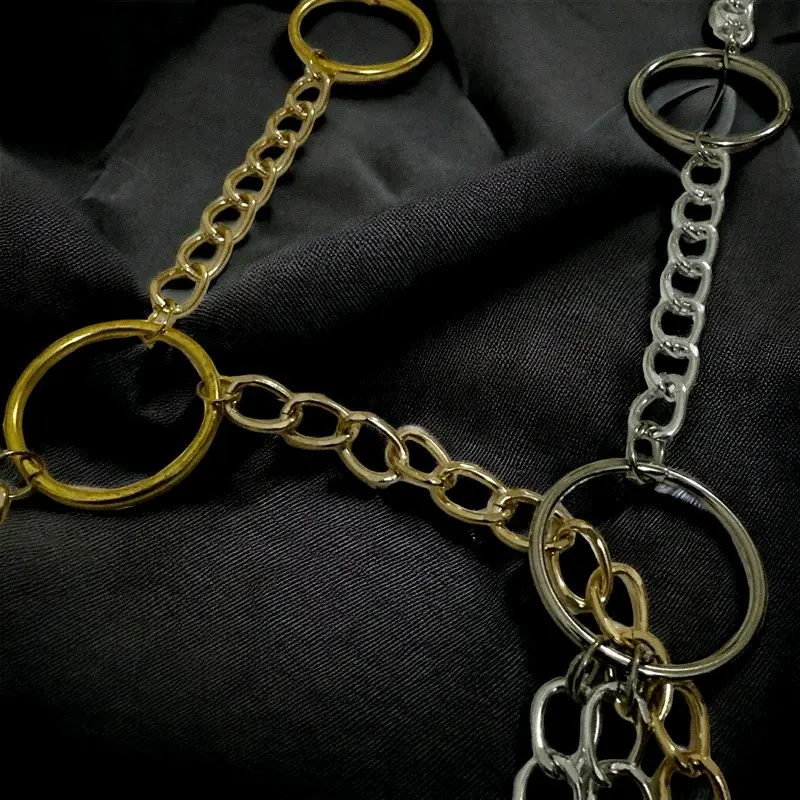 Judith Body Chain Belt Strap Harness Rantai Badan O Ring Harajuku Punk Alumunium Bodychain Pengait 2