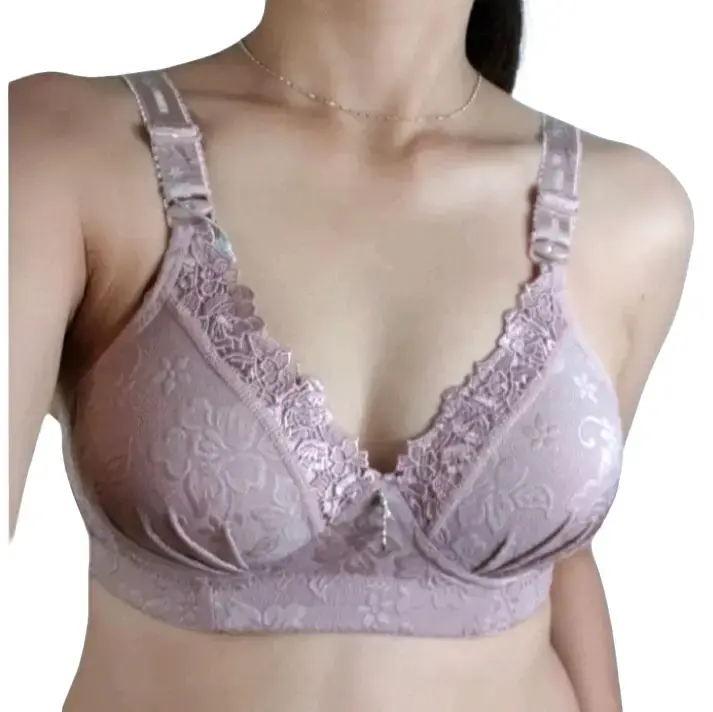 bra sexi renda, bahan galus tanpa kawat, ukuran 34-40 Nyaman Motif Busa Tipis Bh