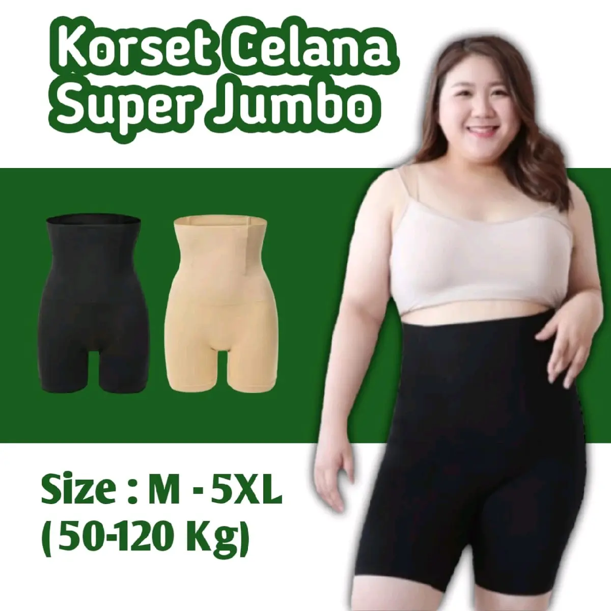 MABHUNGA M-6XL 45-135 kg Celana Korset EXTRA KOMPRESI pelangsing Perut