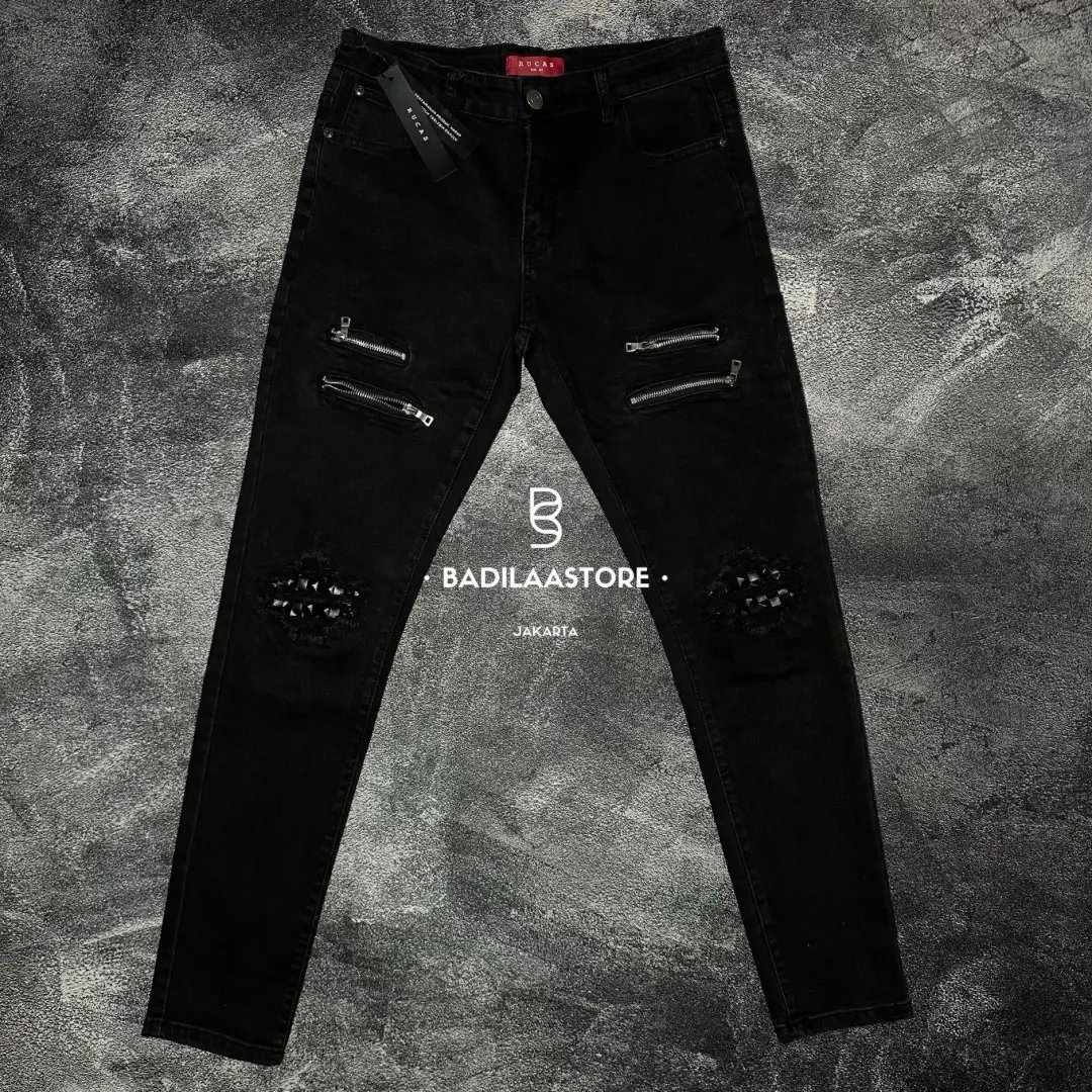 [ORIGINAL] RUCAS SEASON 14 DIAMOND SILVER LEATHER 30 32 NEW