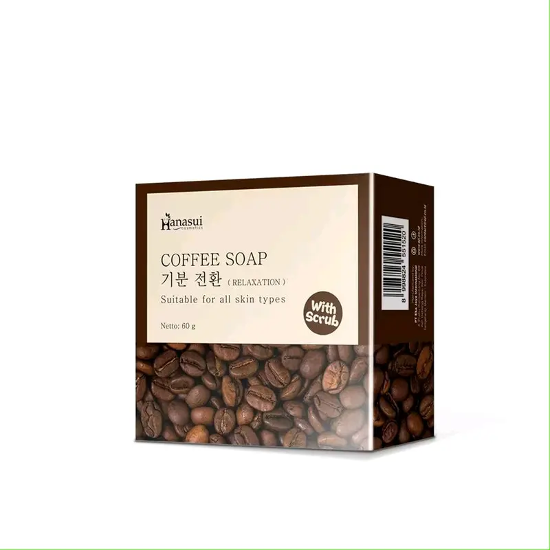 Coffee Soap Hanasui 60gr Mencerahkan Semua Jenis Kulit Pencerah Tubuh 3