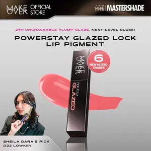 MAKE OVER Powerstay Glazed Lock Lip Pigment - Glazed Plump Gloss Next Level Lip Cream Transferproof Pigmented