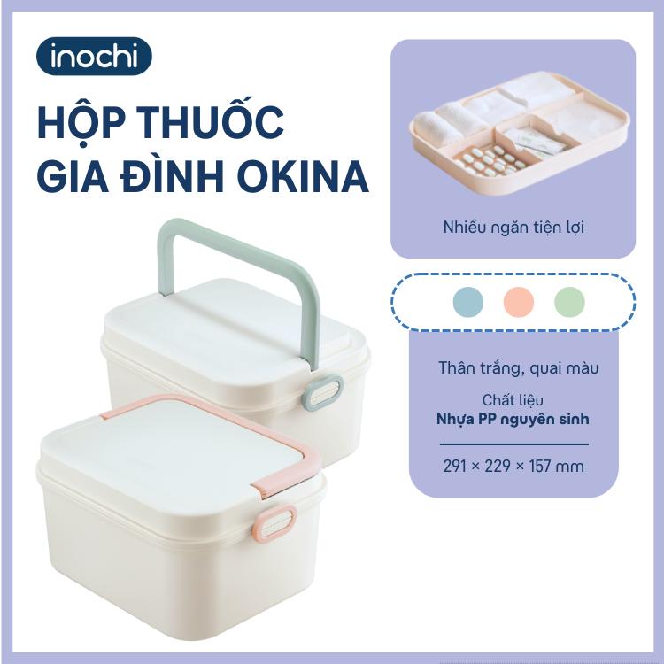  Hộp đựng thuốc gia đình Okina  nhỏ gọn  tiện dụng Inochi 