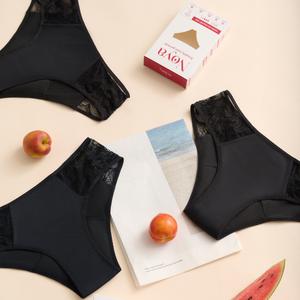 Noya - Bộ 3 Quần lót nguyệt san Ngọc màu Đen - Có sẵn loại cho kinh thường & kinh nhiều, mặc được 8h, size S-XL