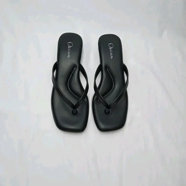 Parvez86 (SJ) Sandal Jepit Wanita Hak Tahu 3 Cm/Heels/Sandal Jepit Wanita Kekinian 3 Cm 1