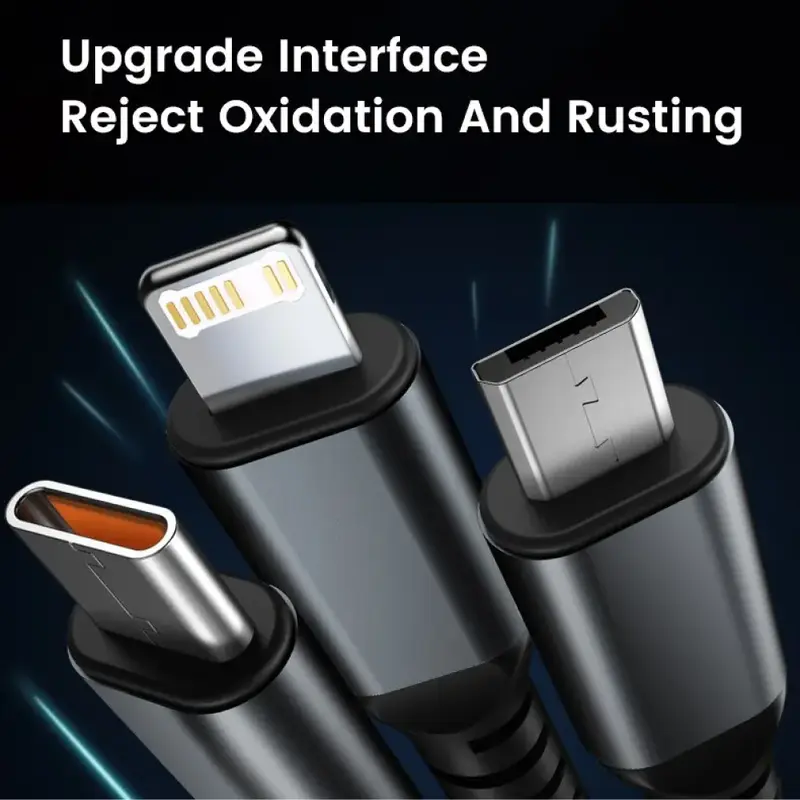Kabel Data Multifungsi Micro USB Lightning Type C 20V 1.2M - OL601 6