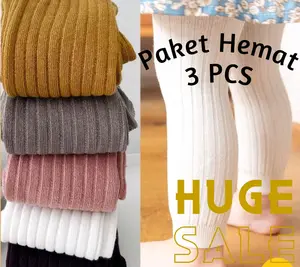 Paket Hemat 3 PCS Celana Legging Anak Usia 1-5 Tahun Bahan Lembut Ringan Desain Stylish Kenyamanan Optimal
