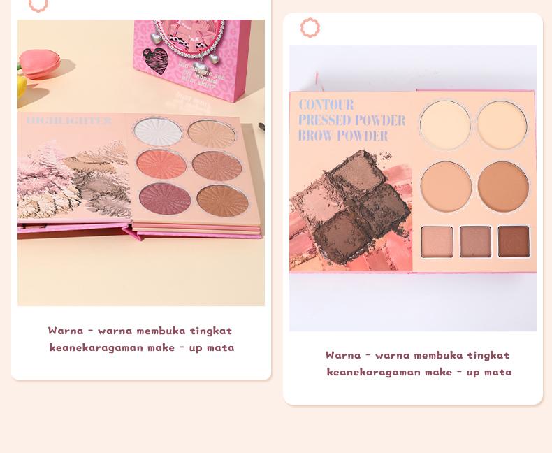 Product Introduction of IGOODCO 43 Warna bayangan mata Plat Glitter Powder Cosmetics Women Funny Cover Book Frosted Glitter Powder Sequins Eye Makeup Palette eye shadow 11