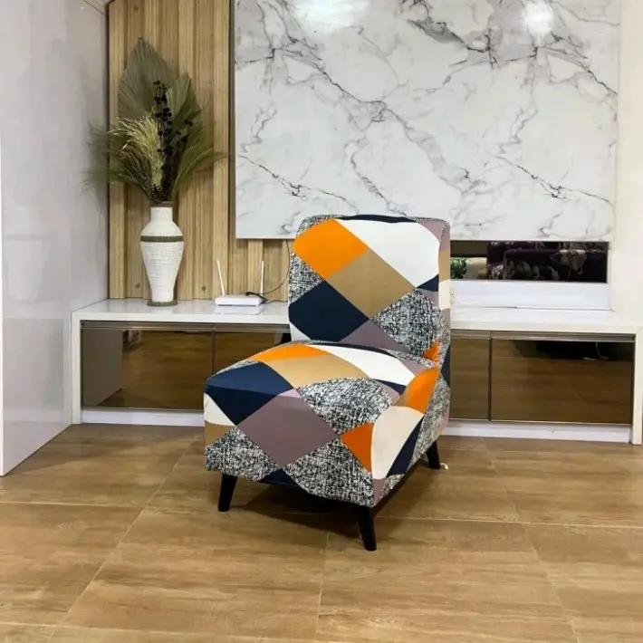 Star* Cover sofa 1/2/3 dudukan TANPA tangan/ Sarung sofa MOTIF POLOS elastis