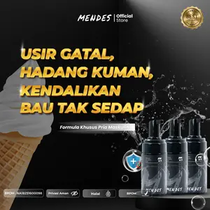 MENDES Sabun Pria Intimate Care 3 PCS - Formula Khusus Area Intim, Wangi Vanila Hangat, Mencerahkan & Menenangkan, Aman Harian, Halal
