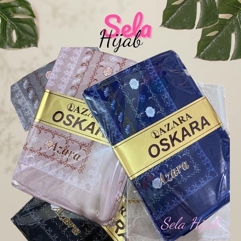 Hijab Azara Oskara Motif Muslim Ukuran 110 x 110 cm - Lembut dan Tebal - Syari 0