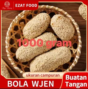 Bola wijen buatan tangan yang sangat lezat, renyah dan lezat, cocok untuk segala usia 1000g