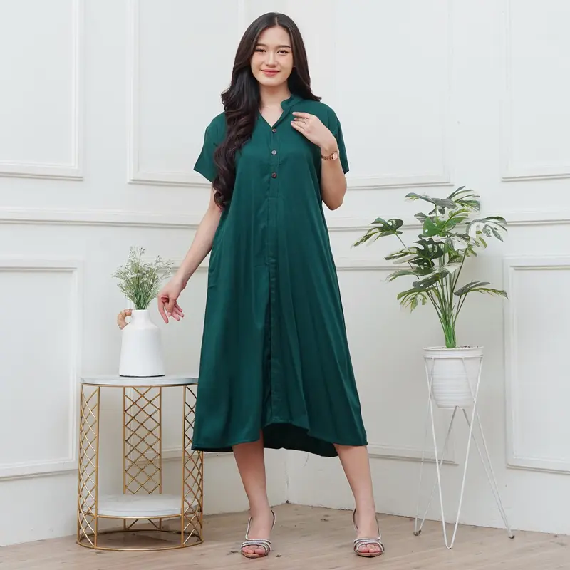 Daster Polos Rayon Twill Premium Dater Virall HomeDress Jumbo Terbaru 7