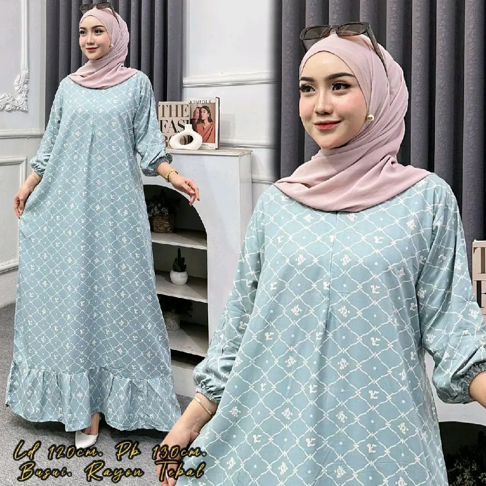 Sedress Gamis Rempel Eliana Resleting depan Tali Samping Rayon Premium Casual Wanita Motif Kekinian Sedress Gamis Rempel Eliana Resleting depan Tali Samping Rayon Premium Casual Wanita Motif Kekinian