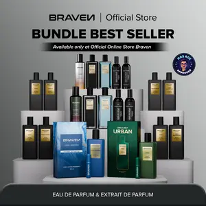 【Best Seller Bundle】 Braven Eau De Parfum & Extrait De Parfum | Wangi Tahan Lama - Wangi Mewah | Dark Imagination / Aqua / Dream Water / Tobaco / Oud Wood / Cool WTR / Barber / Vanilla Wood