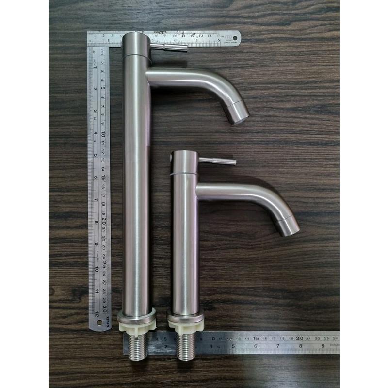 Kran bambu kran air wastafel kran bambu estetik  stainless SUS 304 tinggi 30cm 5