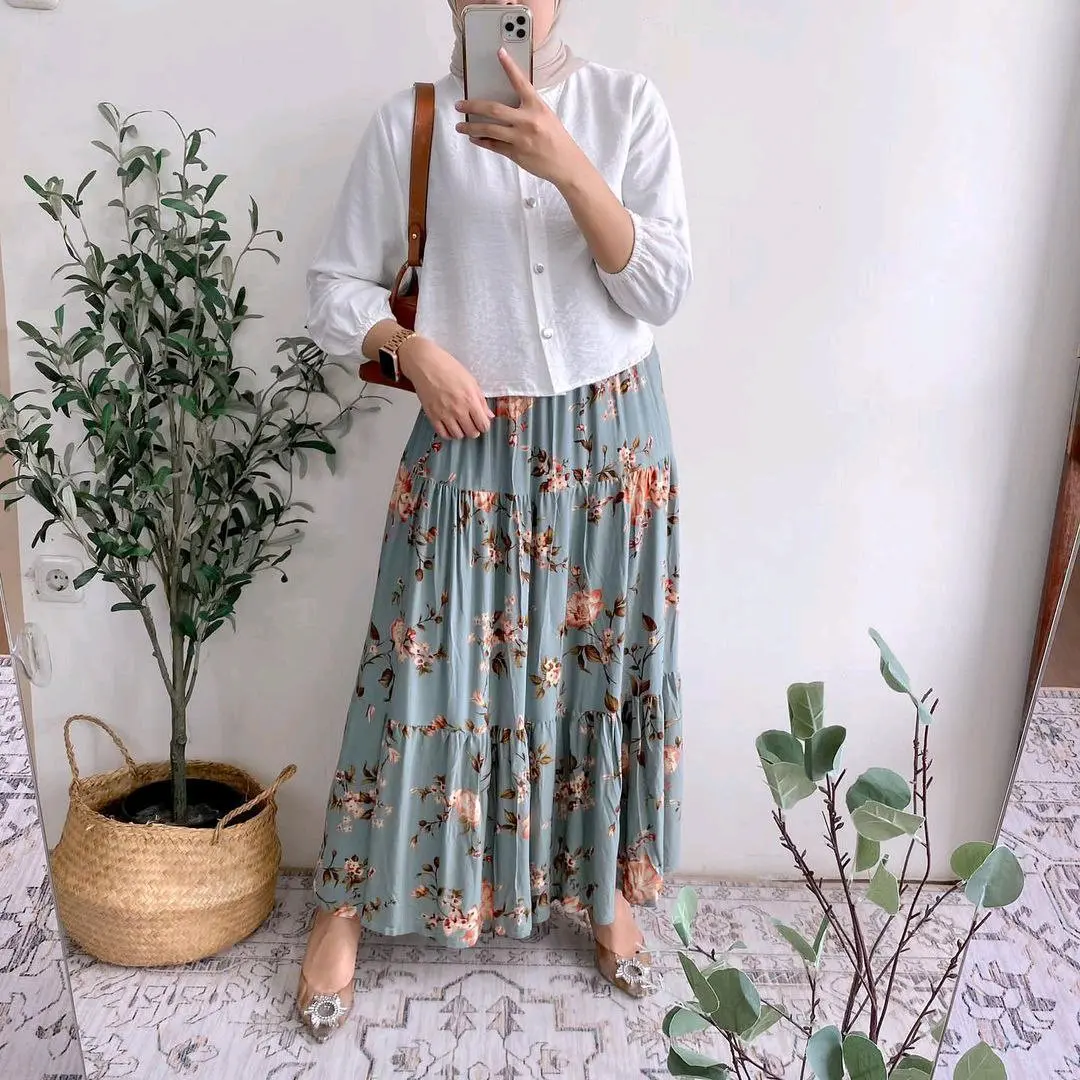 Kalea set rok SET ROK KEKINIAN SET ROK TERBARU Atasan pololinen premium Ld ±108