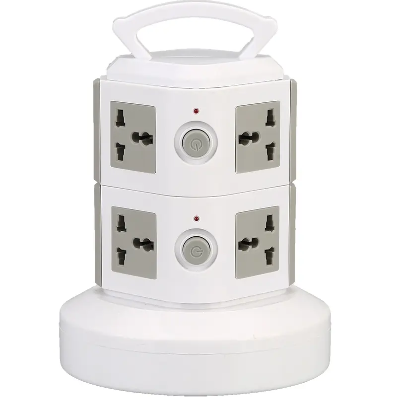 Extension Plug Surge Protector Tower Extension Socket Multi Plug Power Extension with 4 USB Slots,1.8M/3M/5M/10M Extension cord Multiple Power Strip 3 Switched Desktop Charging Station USB Adapter with 6/9/12 Outlets Extension cable