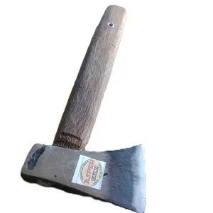 kapak baja mini gagang kayu ruyung