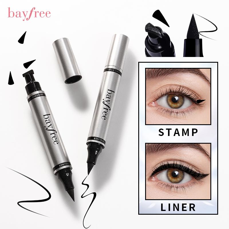 Bút Kẻ Mắt Có Cánh Chống Nước Hai Đầu, Bayfree, Dễ Sử Dụng, Có Khuôn