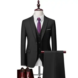 SATU SET JAS Pria/Jas Wisuda/Jas Formal/casual (Jas, Celana, Rompi, Dasi) Slim Fit Kantor