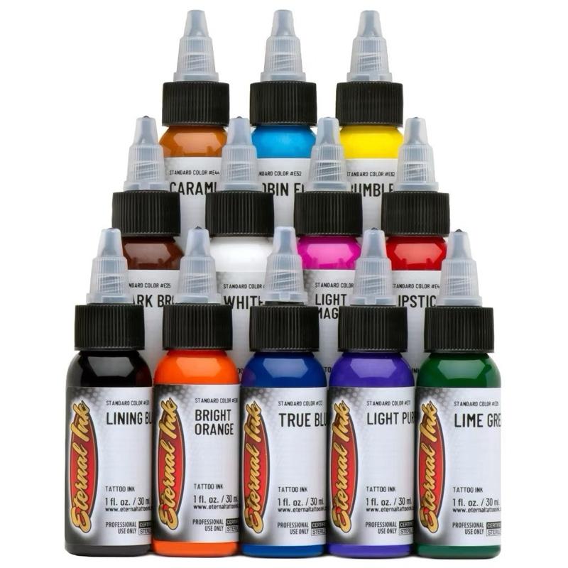 Mực Xăm Eternal Ink 1 oz 30ml Full Màu Chuẩn USA Bột Màu Tự Nhiên