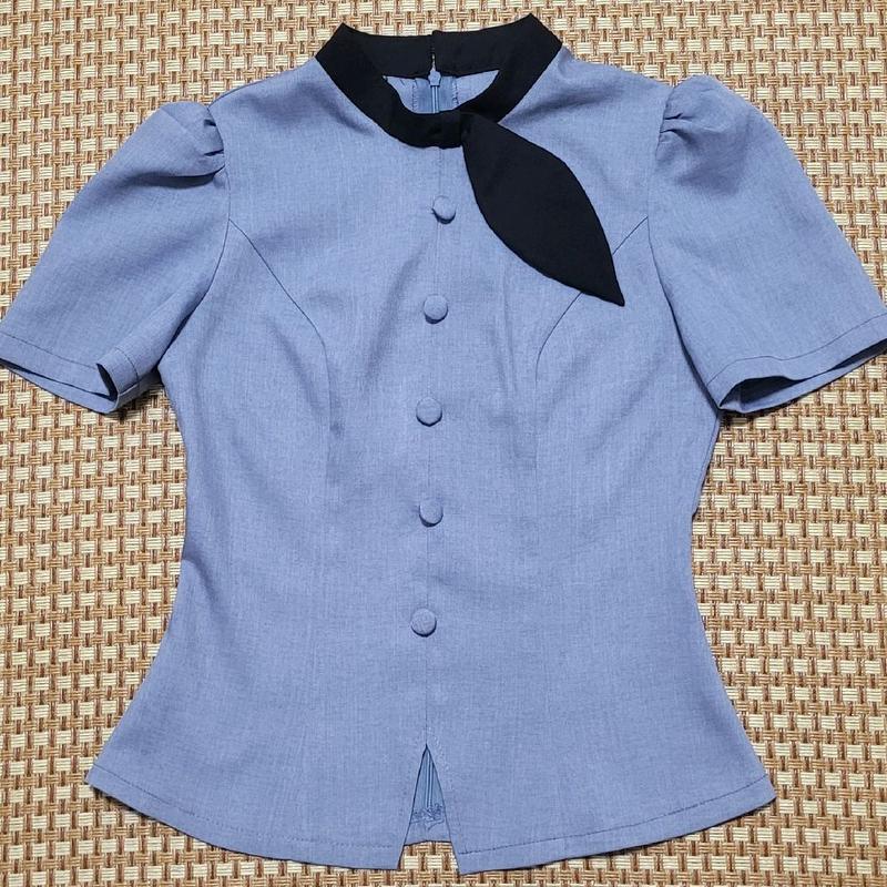  V52 Áo thiết kế nhà may Hậu Yến chất xước thái có độ co giãn nhẹ thấm hút mồ hôi hạn chế nhăn nhàu 