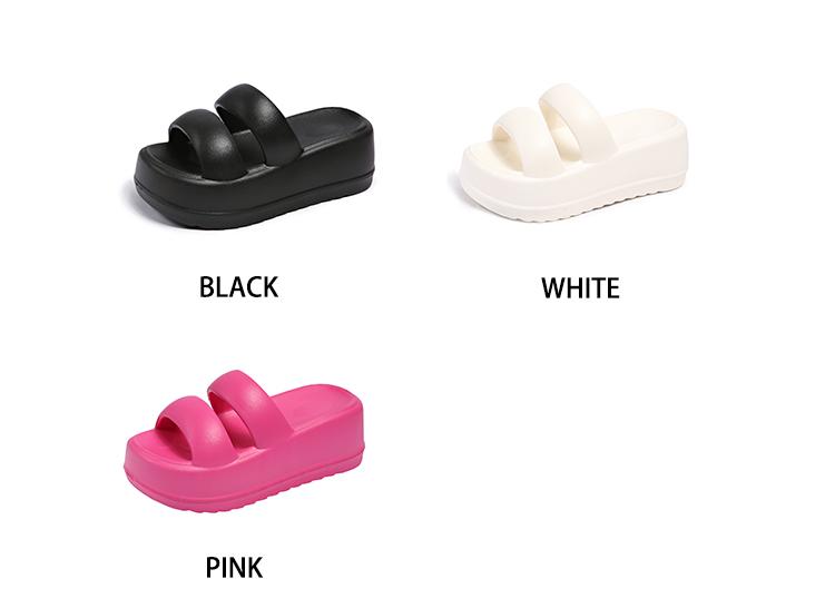 Product Introduction of Dép Cao Gót, Đế Dày, Màu Pastel Dành Cho Nữ, Dép Lê Mùa Hè, Không Trơn Trượt, Có Thể Đeo Ngoài Trời, Phong Cách Mới, 0000 5