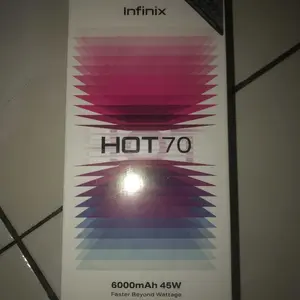 Infinix Hot 70 4/128GB - Up to 8GB Extended RAM - Helio G100 Ultimate - 6.78 inch 120Hz - 50MP - 6000 mAh - NFC