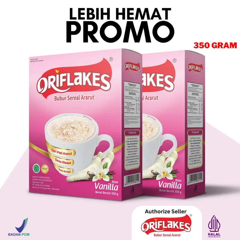 ORIFLAKES GASTRO Sereal Umbi Garut Untuk Asam Lambung 350 Gram 1