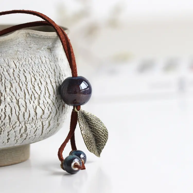 Vòng Cổ Tự Làm, Thời Trang Sáng Tạo, Phong Cách Dân Tộc, Hình Lá, Cao Cấp, Hợp Xu hướng, Cá Tính, Phong Cách Cổ Điển Hình Học Tròn, Dây Chuyền Xương Đòn, Số Mặt Hàng: 227