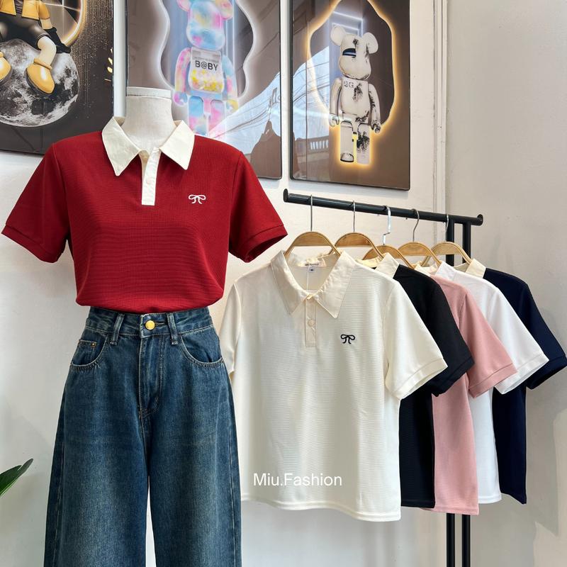 [Mở Bán] Miu Fashion - Áo Polo phối cổ sơ mi trẻ trung, năng động basic dễ phối đồ