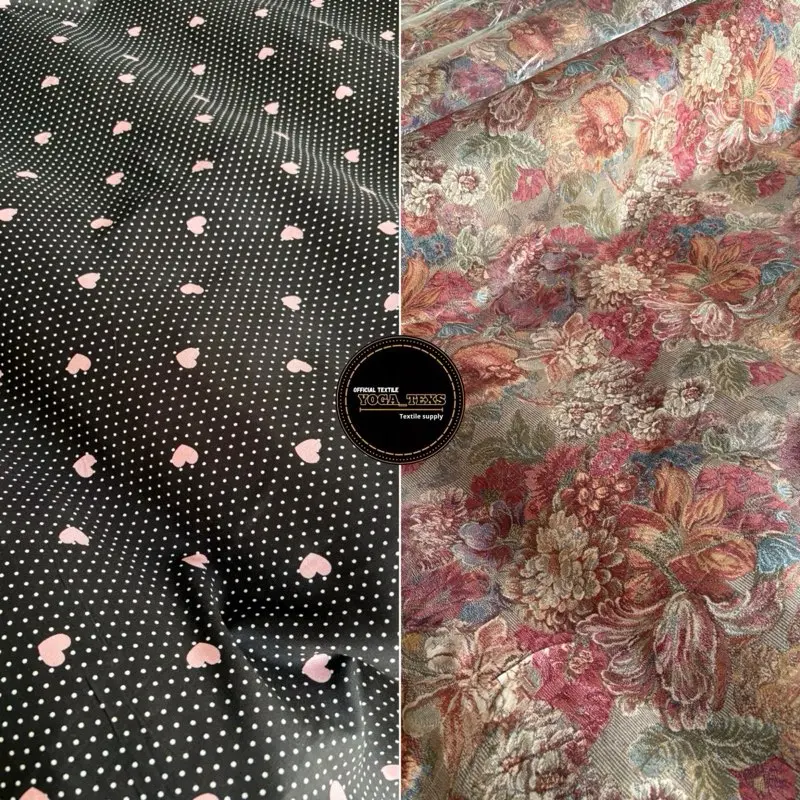Kain Rayon Viscose Premium Motif bunga Terbaru | katun rayon | rayon motif | Rayon premium | Daster | Kemeja | Piyama | Tunik | Gamis | Motif Terbaru Rayon