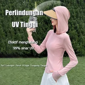 Jaket Muslimah Olahraga Anti UV UPF50+ Pelindung Sinar Matahari untuk Outdoor & Sport dengan Perlindungan 360° dan Bahan Dingin Canggih