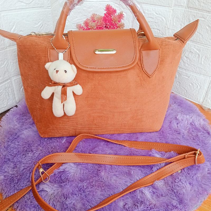 Tas Jinjing Wanita Kamoci Bahan Korduray Selempang 4