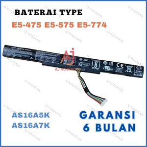 Baterai For Type E5-476 E5-476G E5-475 E5-475G - ES 14 ES1-432-CO85 C52R Series AS16A5K -AJNB
