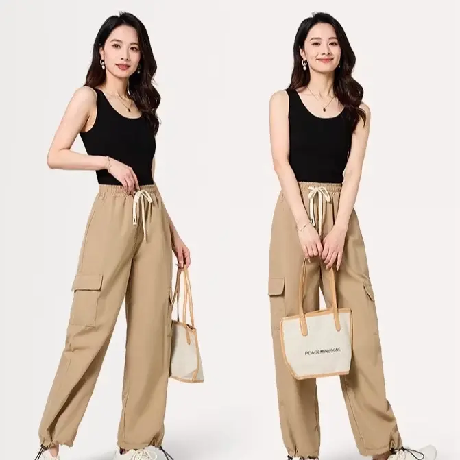 CIWI CIWI FASHION | Celana Cargo Wanita High Waist