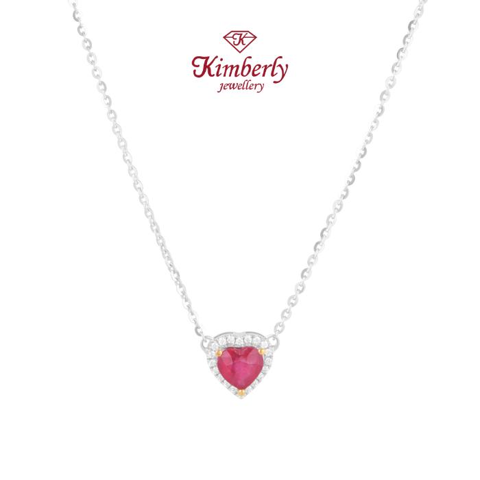 Gambar Kalung Berlian Love Batu Ruby Adjustable KNK1293975 - Kimberly Jewellery dari Kimberly Jewellery Online Kota Administrasi Jakarta Selatan Tokopedia