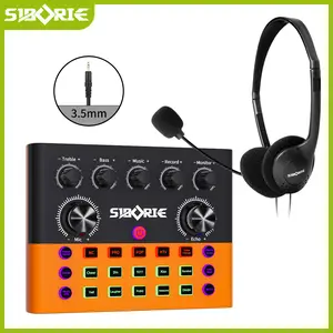Siborie Soundcard F993+H1 Headphone Paket Lengkap For Streaming Langsung Karaoke Siap COD Pengiriman Cepat