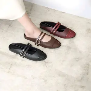 Sandal Wanita Kekinian Mules Termurah dengan Desain Elegan dan Nyaman untuk Dipakai Sehari-hari Selop flat