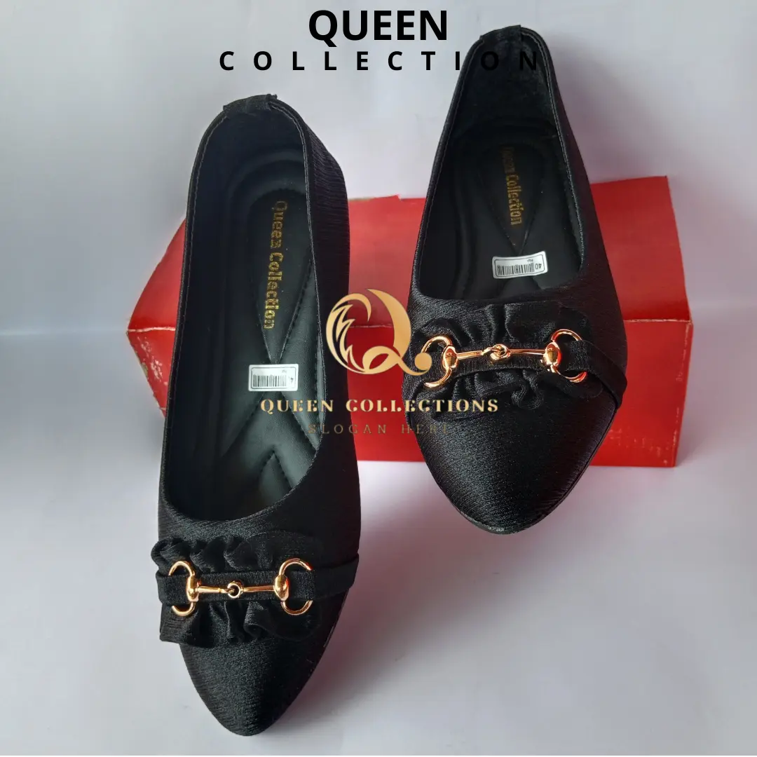 QUEEN - Flatshoes Wanita Sepatu Balet Variasi Bone Elegan dan Modis AD-06 Kasual